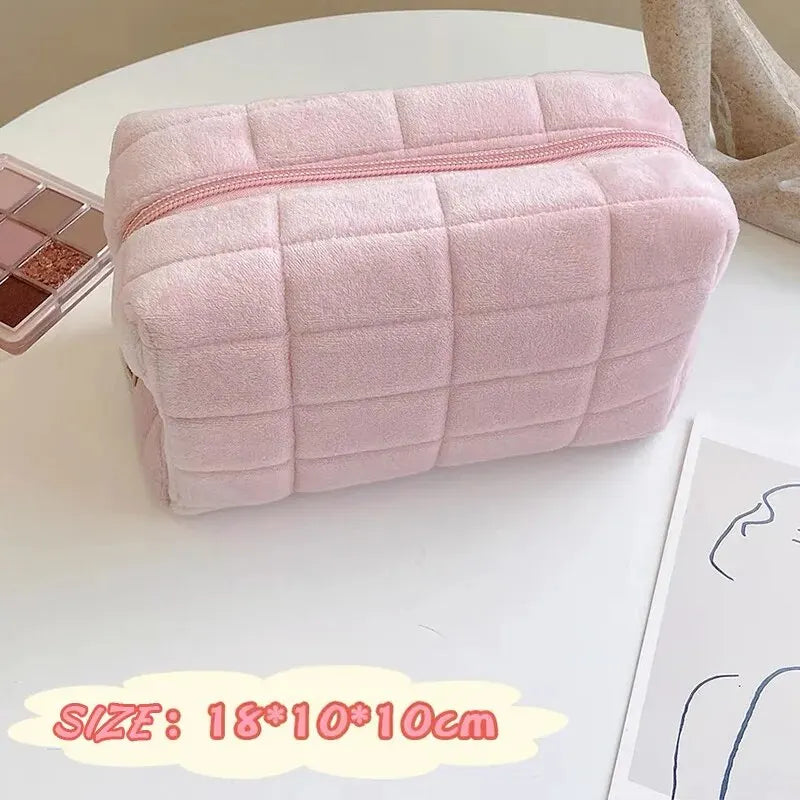 Women Zipper Makeup Organizer Handbag