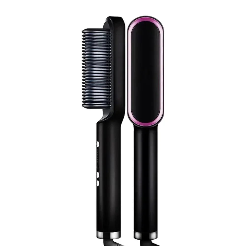 Hair Straightener 3In1 Professional Quick Heated Electric Hot Comb