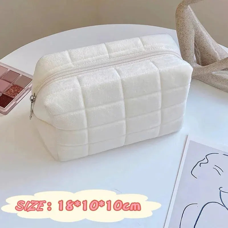 Women Zipper Makeup Organizer Handbag