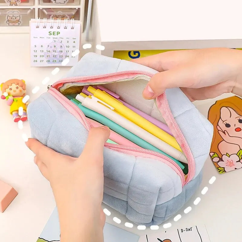 Women Zipper Makeup Organizer Handbag