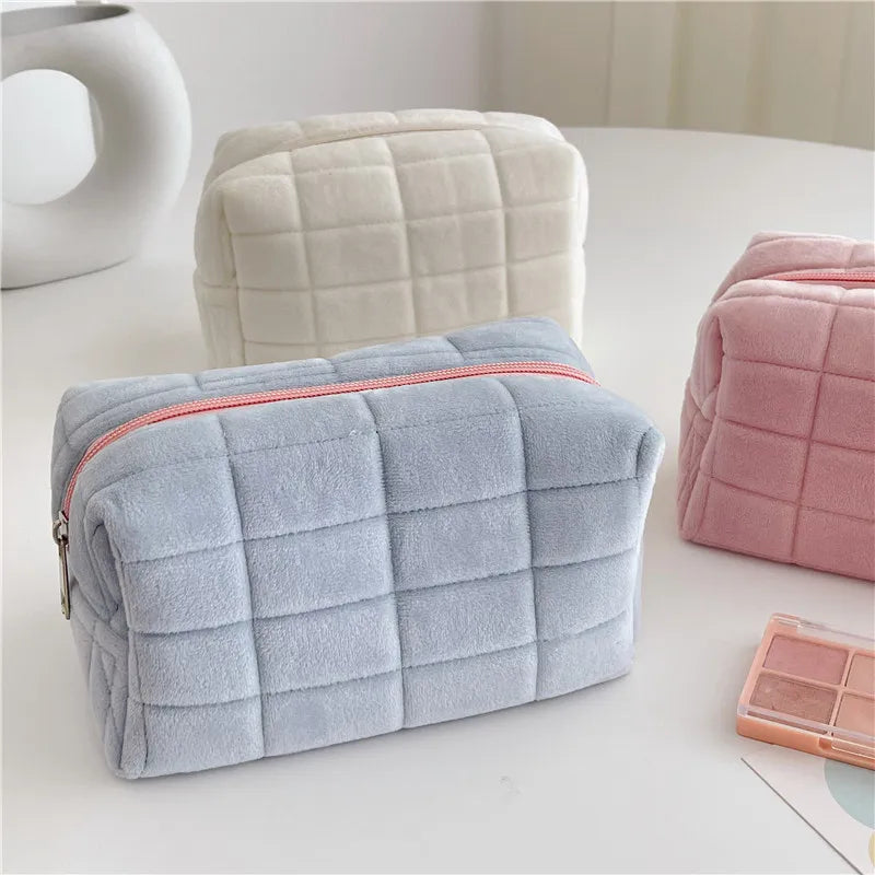 Women Zipper Makeup Organizer Handbag