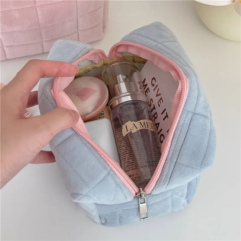 Women Zipper Makeup Organizer Handbag