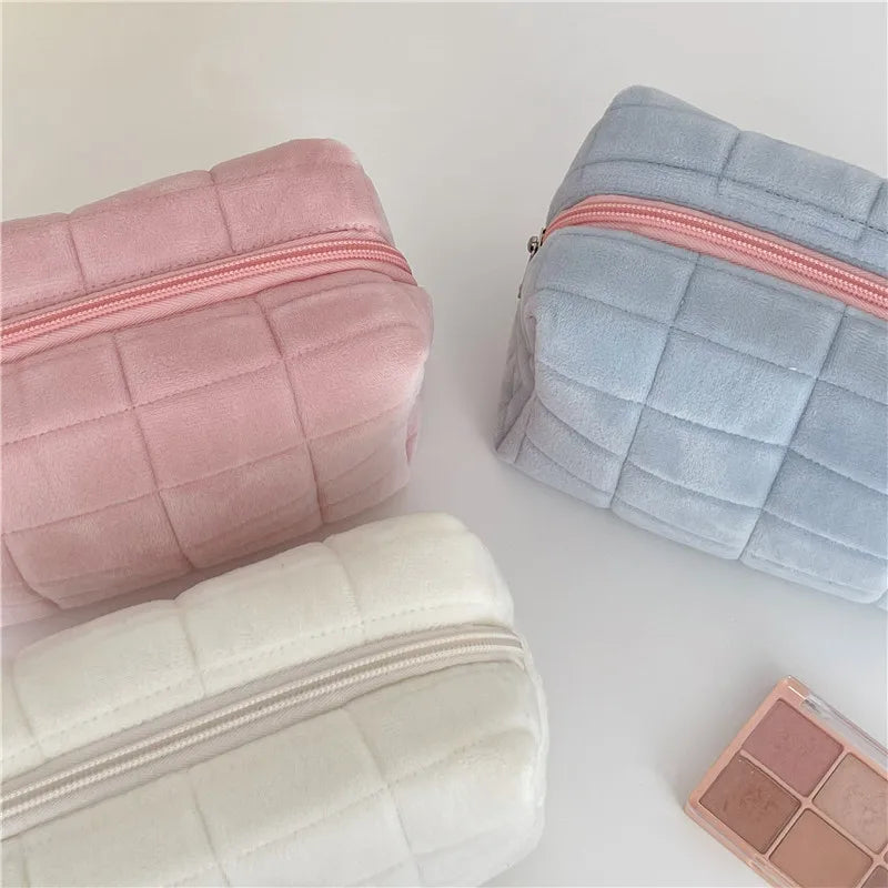 Women Zipper Makeup Organizer Handbag