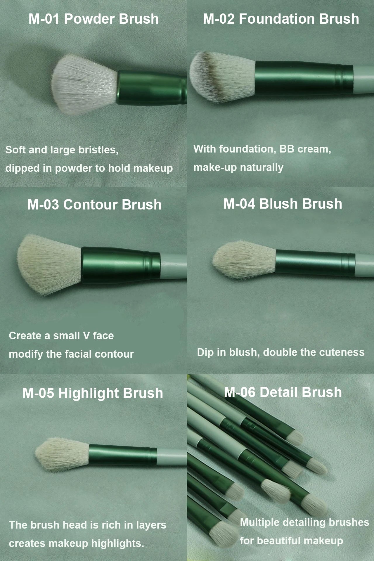 13 PCS Makeup Brushes Set Eye Shadow