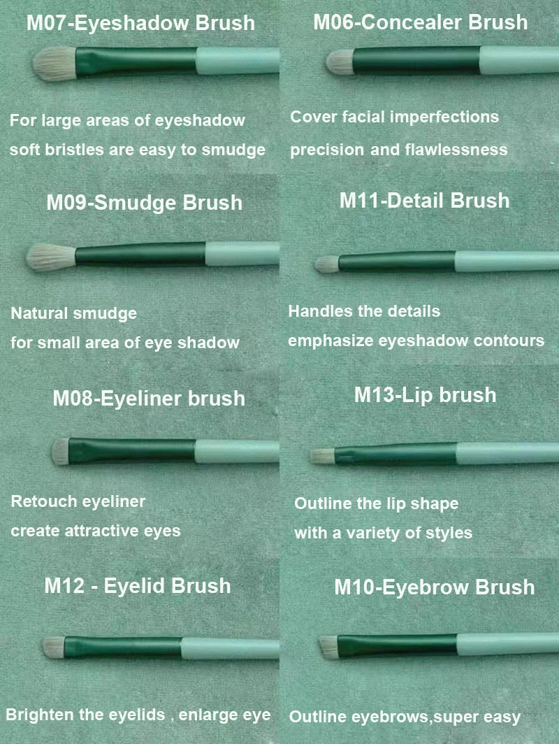 13 PCS Makeup Brushes Set Eye Shadow