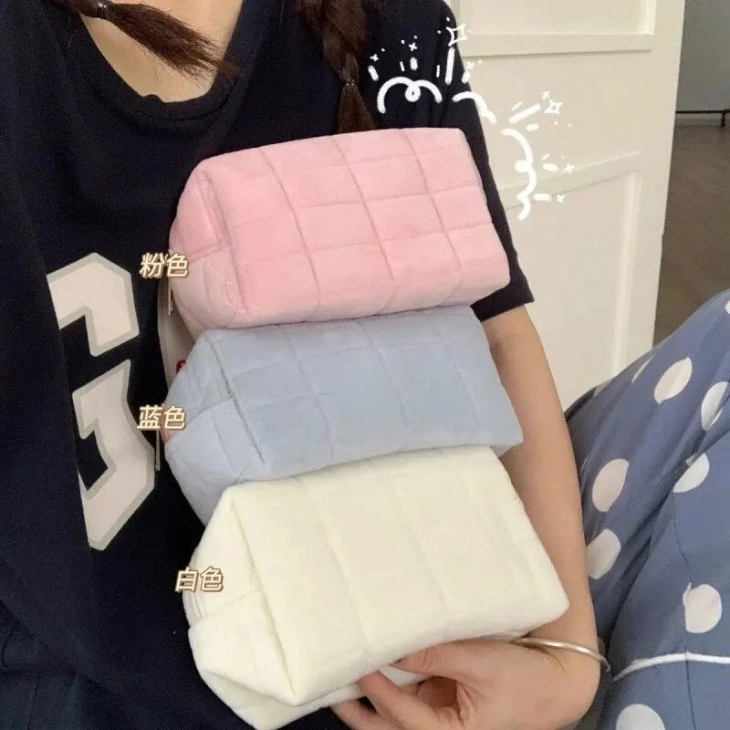 Women Zipper Makeup Organizer Handbag