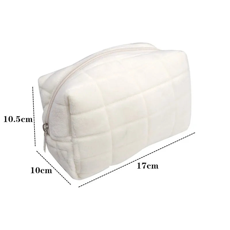 Women Zipper Makeup Organizer Handbag