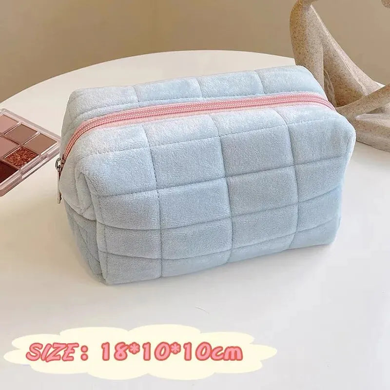 Women Zipper Makeup Organizer Handbag