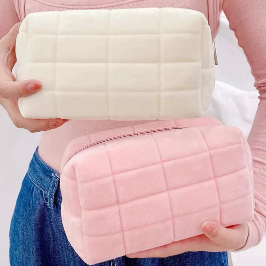 Women Zipper Makeup Organizer Handbag