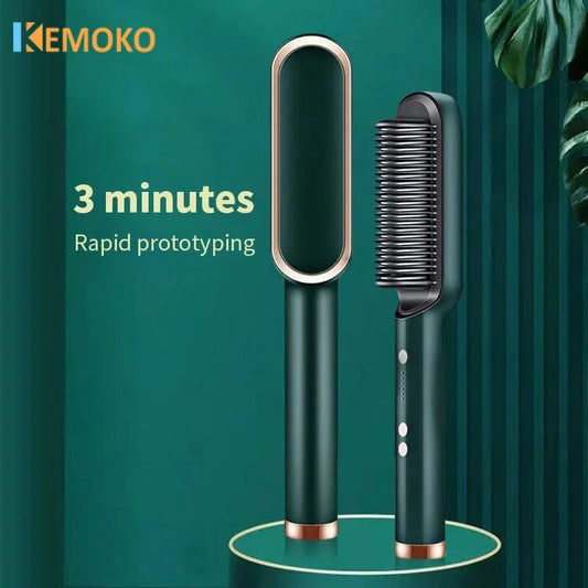 Hair Straightener 3In1 Professional Quick Heated Electric Hot Comb